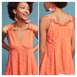 NWT Anthropologie Bretta Gathered Tank Top